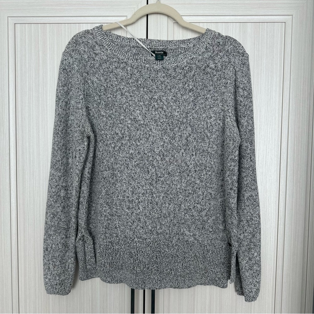 Roots Salt & Pepper Crew Sweater | Classic Cotton Blend Knit